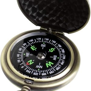Black Pocket Waterproof Compass Toy Camping Survival Compasses Glow in The Dark Military Survival Gearfor for Hiking, Camping,Backpacking, Outdoor Activities - Best Survival Gifts Pack（Style B）