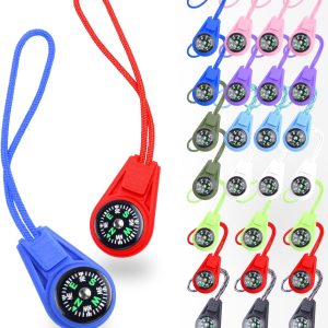 Compass Bulk Mini Compass for Navigation Lesson,Plastic Compasses for Party Favor/Hiking/Scout/Outdoor Survival