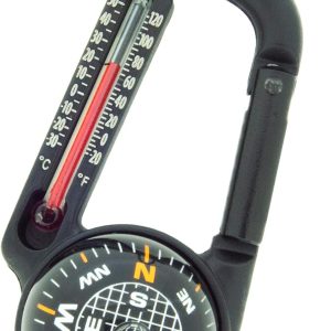 - Ball Compass and Thermometer Carabiner | Hiking, Backpacking, and Camping Accessory | Clip On to Pack, Parka, or Jacket
