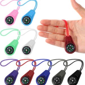 9 Pcs Plastic Compass, Mini Compass for Kids Classroom & Outdoor Activities, Compasses Bulk for Navigation Lessons, Hiking, Boy Scouts (Assorted Colors)