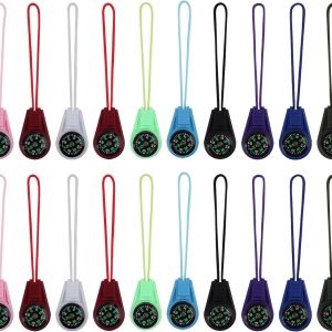 20 Pack Mini Compass for Kids Bulk, Compact Navigation Tools for Classroom Learning, Outdoor Adventures, Hiking, Scout Activities and Survival Kits
